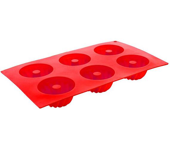 Banquet Forma na 6 báboviček silikonová CULINARIA Red 29,5 x 17,5 x 3,5 cm (3120130R)