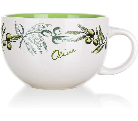 BANQUET Hrnek jumbo keramick OLIVES 660 ml (60HH729OL)