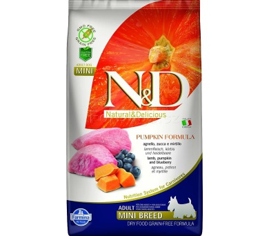N&D Grain Free Adult Mini Pumpkin Lamb & Blueberry
