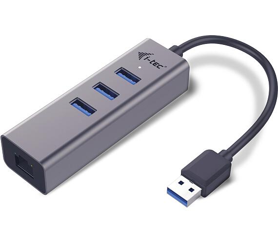 I-TEC i-tec USB 3.0 Metal HUB 3 Port + Gigabit Ethernet (U3METALG3HUB)