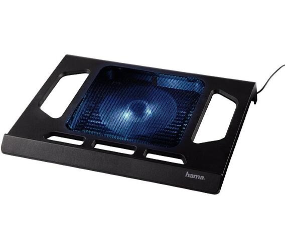 Hama chladící stojan pro notebook/ do 17,3"/ USB/ LED podsvícení/ černý (53070)