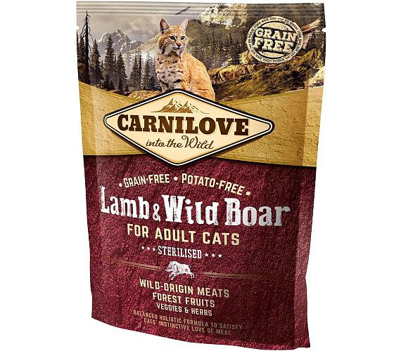 Carnilove Cat Adult Lamb & Wild Boar Grain Free Sterilised 0,4 kg