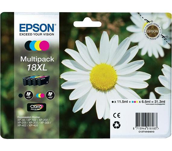Epson Multipack 4-colours 18XL Claria Home Ink (C13T18164012) + DOPRAVA ZDARMA