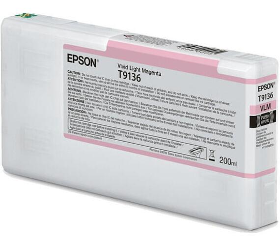 Epson T9136 Vivid L. Magenta InkCartridge (200ml) (C13T913600) + DOPRAVA ZDARMA