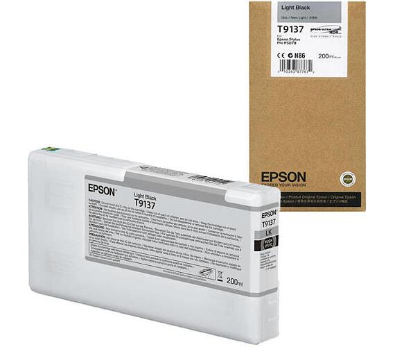 Epson T9137 Light Black Ink Cartridge (200ml) (C13T913700) + DOPRAVA ZDARMA