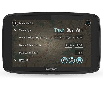 Tomtom GO PROFESSIONAL 620 - LIFETIME mapy s doživotní Traffic službou a rychlostními radary (1PN6.002.05)