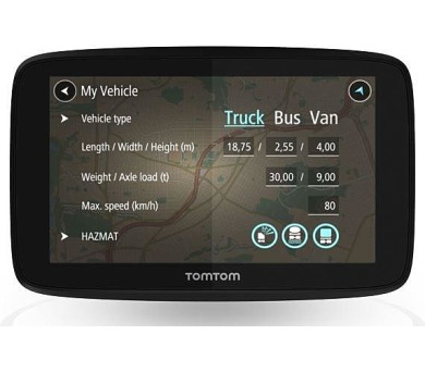 Tomtom GO PROFESSIONAL 6250 - LIFETIME mapy s doživotní Traffic službou a rychlostními radary