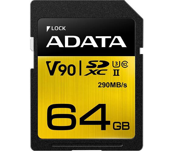 ADATA adata / SDXC / 64GB / 290MBps / UHS-II U3 / Class 10 (ASDX64GUII3CL10-C)