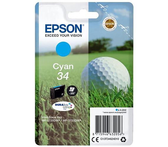 Epson Singlepack Cyan 34 DURABrite Ultra Ink (C13T34624010)
