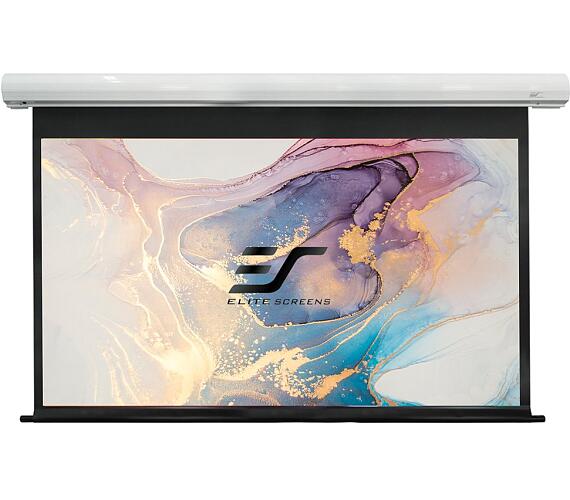 Elite Screens plátno elektrické motorové 135" (342,9 cm)/ 16:10/ 181,7 x 290,7 cm/ case bílý/ 6" drop/ Fiber Glass (SK135NXW-E6)