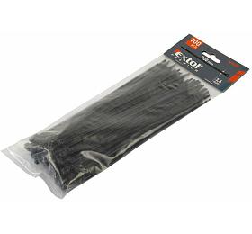 Psky na vodie ern, 400x4,8mm, 100ks, NYLON EXTOL-PREMIUM