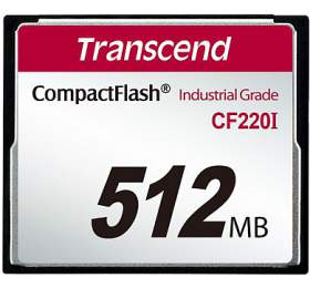 Transcend 512MB INDUSTRIAL TEMP CF220I CF CARD (SLC) Fixed disk and UDMA5 (TS512MCF220I)