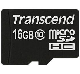 Transcend 16GB microSDHC (Class 10) pamov karta (bez adaptru) (TS16GUSDC10)