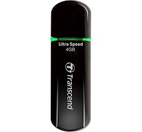 Transcend 4GB JetFlash 600, USB 2.0 flash disk, MLC, erno/zelen, LED indikace, vysokorychlostn, 32MB/s R, 12MB/s W (TS4GJF600)