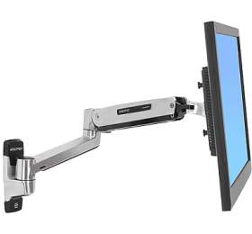 ERGOTRON LX&amp;nbsp;Sit-Stand Wall Mount LCD Arm, Polished -&amp;nbsp;flexibilní nástěnný držák pro minitory max. 42&quot;