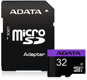 ADATA Premier 32GB microSDHC/ UHS-I CL10 + adaptr (AUSDH32GUICL10-RA1)