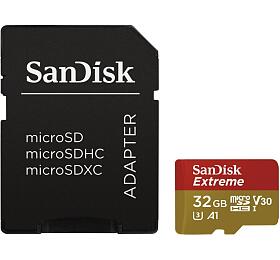 SanDisk Extreme micro SDHC 32 GB 100 MB/s A1 Class 10 UHS-I V30, adapter (SDSQXAF-032G-GN6MA)