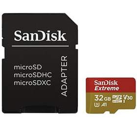 SanDisk Extreme micro SDXC 32 GB 100 MB/s Class 10 UHS-I V30, adapter, pro akn kamery (SDSQXAF-032G-GN6AA)