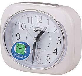 Budk Trevi, SL 3040/WH, analogov, LED podsvcen, Snooze, SWEEP, 1 x AA