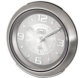 Hodiny Trevi, SL 3090/GR, analogov, tlo z oceli Inox, LED podsvcen, Snooze, SWEEP, 1 x AA