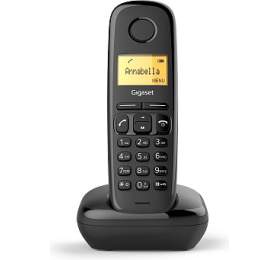 SIEMENS Gigaset A270-BLACK - DECT/GAP bezdrtov telefon, barva ern (GIGASET-A270-BLACK)