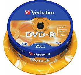 Disk Verbatim DVD-R 4,7GB, 16x, 25cake