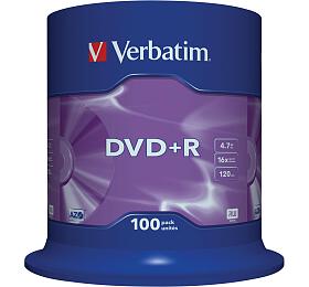 Disk Verbatim DVD+R 4,7GB, 16x, 100cake