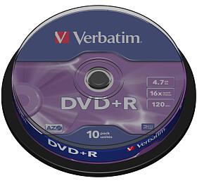 Disk Verbatim DVD+R 4,7GB, 16x, 10cake