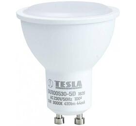 TESLA LED žárovka/ GU10/ 5W/ 230V/ 410lm/ 3000K/ teplá bílá (GU100530-5)