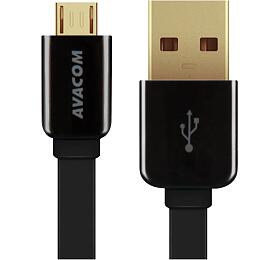 Kabel Avacom MIC-120K USB - Micro USB, 120cm, černá (DCUS-MIC-120K)