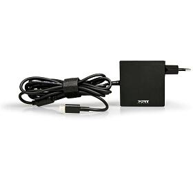 PORT CONNECT EU + UK napjec adaptr k notebooku, 5-20V, 3-3,2A, 65W, USB-C konektor (900097)