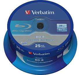 Verbatim VERBATIM BD-R SL (6x, 25GB),NON-ID, 25 cake (43837)