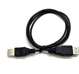 Prodlužovací USB kabel C-Tech A-A 3m, 2.0, černý (CB-USB2AA-3-B)