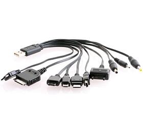 Aligator Univerzln USB kabel 10v1, bulk