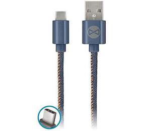 Datov kabel Forever Jeans USB/USB-C 1m 2A modr