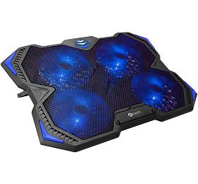 Chladc podloka C-Tech Zefyros (GCP-01B), casual gaming, 17,3", modr podsvcen, regulace otek