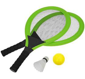 Set na plov hry tenis/badminton 2xraketa RULYT, soft miek, badm. Kok, zelen