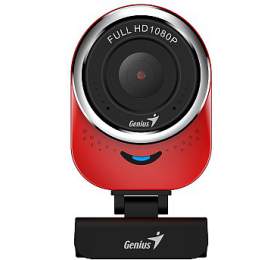 GENIUS webov kamera QCam 6000/ erven/ Full HD 1080P/ USB2.0/ mikrofon (32200002408)