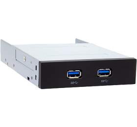 CHIEFTEC interní box do 3,5", 2x USB3.0, černý (MUB-3002)