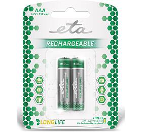 Baterie nabjec ETA AAA, HR03, 950mAh, Ni-MH, blistr 2ks