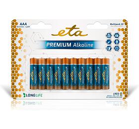 Baterie alkalick ETA PREMIUM ALKALINE AAA, LR03, blistr 10ks