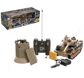 Tank RC Teddies 35cm + bunkr 40MHz