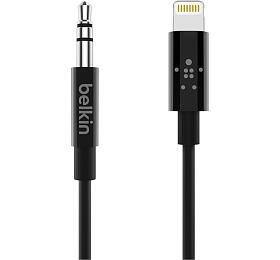 Kabel Belkin Lightning/3,5mm jack, 0,9m - černý