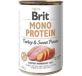 Konzerva pro psy Brit Dog konz Mono Protein Turkey &amp; Sweet Potato 400g