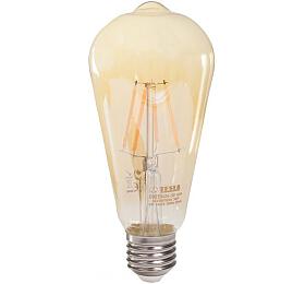 TESLA LED žárovka CONE BULB VINTAGE/ E27/ 4W/ 230V/ 380lm/ 2400K/ teplá bílá/ zlatá (CB270424-3G)
