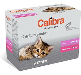 Kapsiky pro koky Calibra Premium Kitten multipack, 12x100g