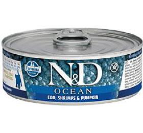 N&amp;D CAT OCEAN Kitten Tuna &amp; Cod &amp; Shrimp &amp; Pumpkin 80g