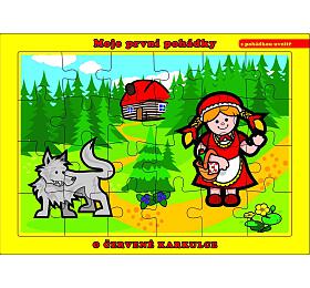 Teddies Puzzle deskov O erven Karkulce 26x17cm 24 dlk Moje prvn pohdky