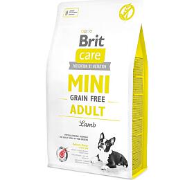 Granule pro psy Brit Care Mini Grain Free Adult Lamb, 2 kg