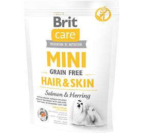 Granule pro psy Brit Care Mini Hair &amp; Skin, 0,4 kg